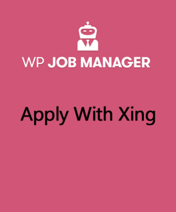 wp job manager apply with xing addon