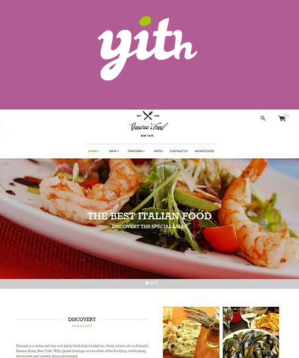 yith panarea restaurant and food wordpress theme